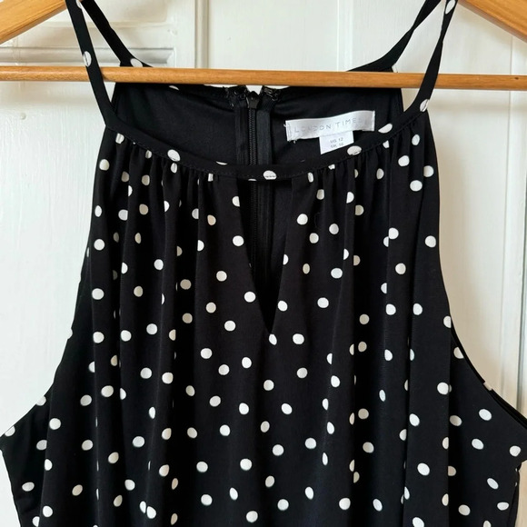 London Times Polka Dot Jumpsuit romper excellent condition size 12 comfortable - Picture 6 of 13